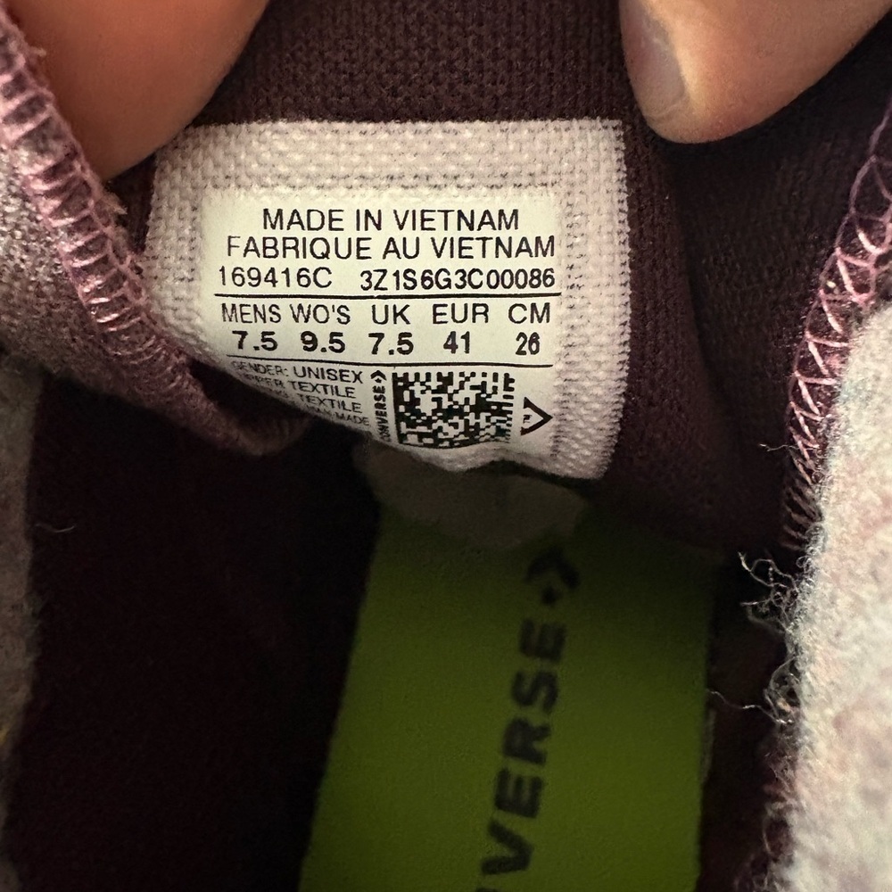 NWB Converse Chunk Taylor AS Crater Hi Red/Burgundy Sneakers Women 9.5 Men’s 7.5 - Picture 7 of 10